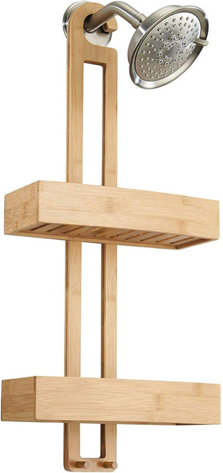 Bamboo 2 Tier Shower Caddy (2-Pack)