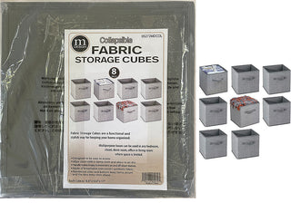 Fabric Storage Cubes with Handles (16-Pack)