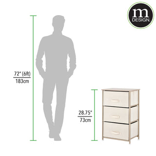 3-Drawer Storage Unit - Cream/PC Gold