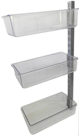 4-Piece Organizer Bin Wall Set - Versatile Wall Storage Solution