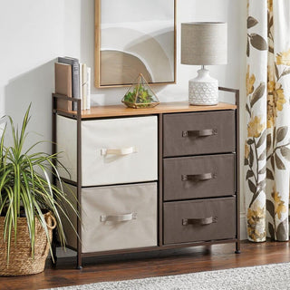 5-Drawer Tall Storage Unit - Multi/Espresso