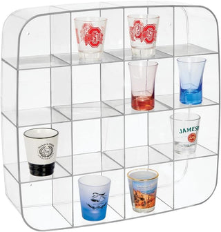 16-Section Drawer Organizer (4-Pack) - Clear