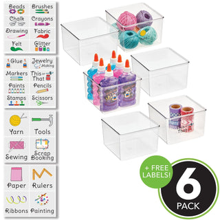 Organizer Bin (6-Pack) - Clear