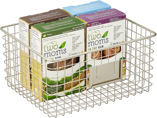 Wire Baskets in Satin with Tag Holder (4-Pack)