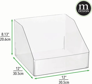 Slanted Office Bin with Labels (2-Pack)