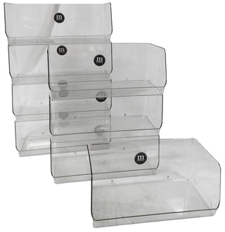 Dip Front Clear Bins (8-Pack)