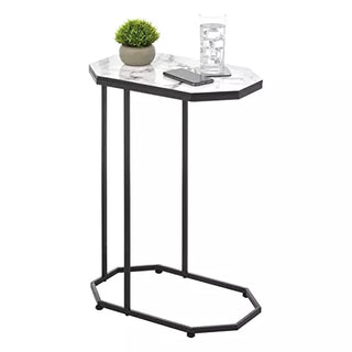 Marble Top C-Side Table - Black