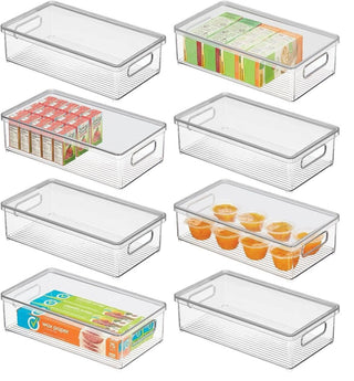 Kitchen Functional Storage Bin with Lid (8-Pack)