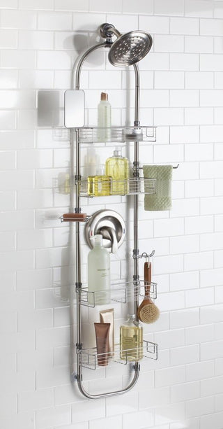 4-Shelf Durable Shower Caddy Brushed (2-Pack)