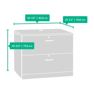 Lateral File Cabinet - Bourbon Oak Finish