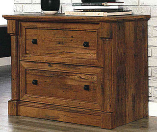 Lateral File Cabinet Vintage Oak Finish