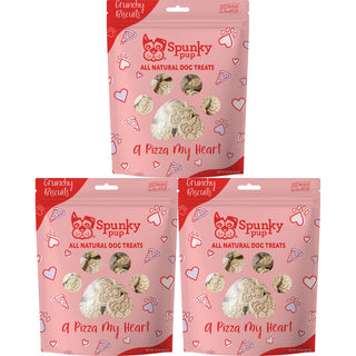 A Pizza My Heart, Crunchy Biscuit Treats, 10 oz (3-Pack)