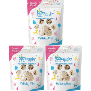 Birthday Bites, Crunchy Biscuit Treats, Peanut Butter, 10 oz (3-Pack)