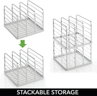 Magazine Organizer Rack (2-Pack) - Chrome