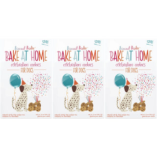 Bake at Home, Celebration Cookies, Dog Treats, Carob Chip, 12 oz (3-Pack)