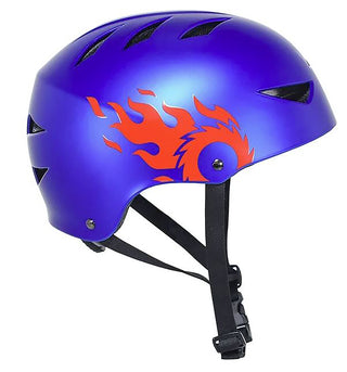 Multi-Sport Helmet - Flame Blue/Red