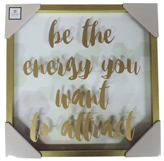 "Be The Energy You Want" Wall Art (4-Pack)