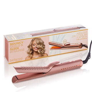 "AirGlider" 2-in-1 Cool Air Flat Iron & Curler