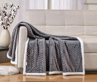 Braided Sherpa Throw (2 Pack)