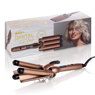 2in1 Digital & Foldable Triple Barrel Waver