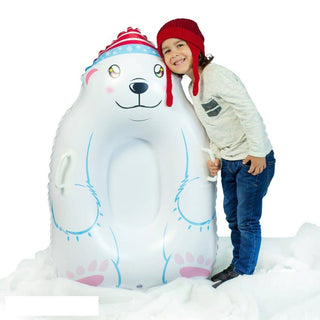 Polar Bear Inflatable Kids Snow Sled (44" x 24")