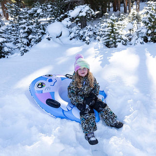 Snow Bunny Inflatable Kids Snow Sled (44" x 24")