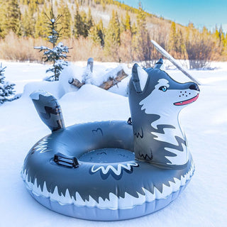 Arctic Husky Inflatable Kids Snow Tube 34" x 43"