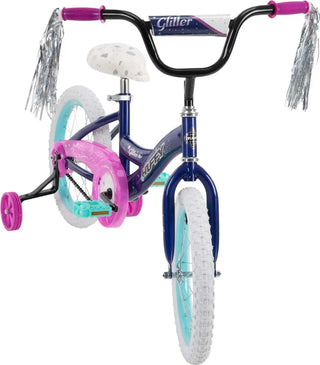 16" Height Adjustable Glitter Bike for Girls