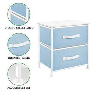 Jane 2-Drawer Compact Dresser - Blue/White