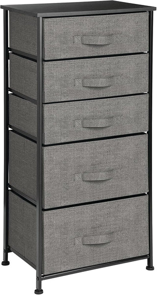 5-Drawer Spacious Storage Organizer - Charcoal