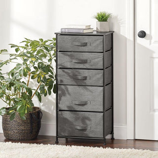 5-Drawer Spacious Storage Organizer - Charcoal