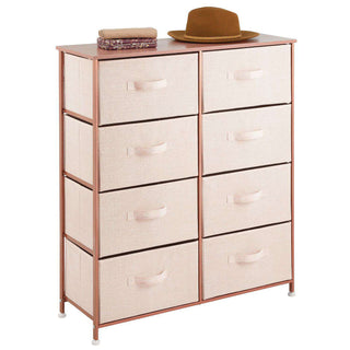 8-Drawer Storage Organizer - Light Pink/Rose Gold