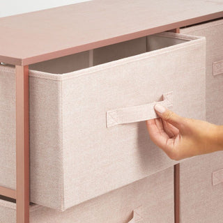 8-Drawer Storage Organizer - Light Pink/Rose Gold