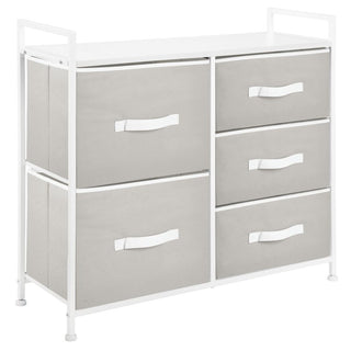 5-Drawer Tall Sturdy Storage Unit - Gray