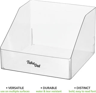 Organizer Bins with Office Labels (4-Pack)