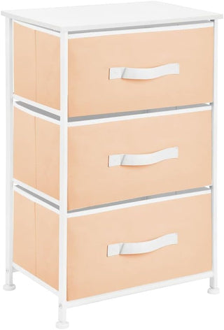 3-Drawer Compact, Storage Unit - Cantaloupe/White