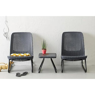 Rio Patio Set (3-Piece Set) - Anthracite