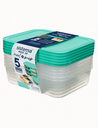 Meal Prep Nesting Containers (5-Pack)