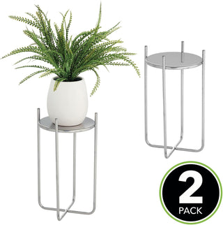 15" Durable Plant Stand (2-Pack) - Chrome Finish