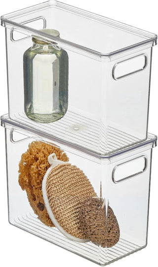 Bin Organizer with Lid (8-Pack) - Clear