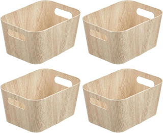 Baskets with Tag Holder in Bronze (8-Pack)