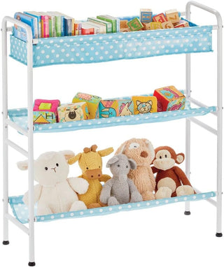 Polka Dot 3-Tier Toy Storage Shelf (2-Pack)