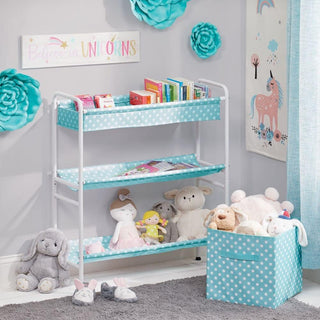 Polka Dot 3-Tier Toy Storage Shelf (2-Pack)