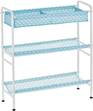 Polka Dot 3-Tier Toy Storage Shelf (2-Pack)