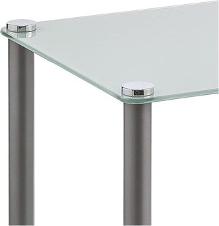 3-Tier Modern Glass Accent Table (2-Pack)