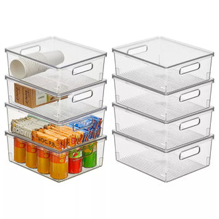 Linus Organizer Bin with Lid (8-Pack) - Clear