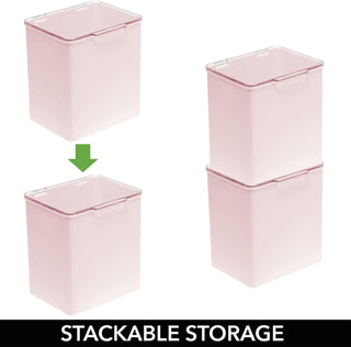 Storage Bins with Cosmetic Labels (2-Pack)