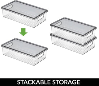 Organizer Bin with Lid (16-Pack)