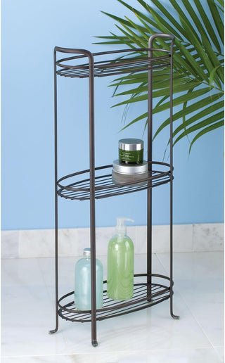 3 Tier Bathroom Shelf Unit (2-Pack) - Bronze