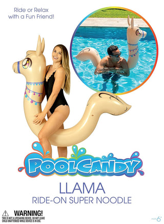 Llama Ride-On Pool Noodle